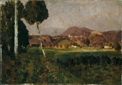 Castello di Hohensalzburg con Gaisberg da Adolf Gustav Ditscheiner