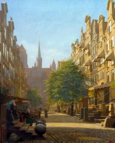 Via delle donne a Danzica da Adolf Heinrich Hansen