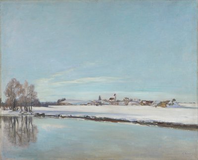 Paesaggio invernale (Paesaggio a Dachau) da Adolf Holzel