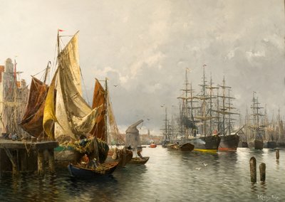 Nel porto di Le Havre da Adolf Kaufmann