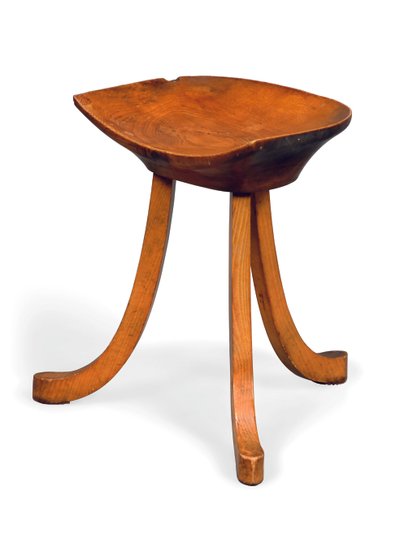 Sgabello a treppiede, c.1905 da Adolf Loos