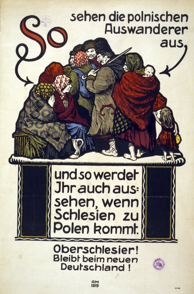 Poster tedesco anti-polacco da Adolf Munzer