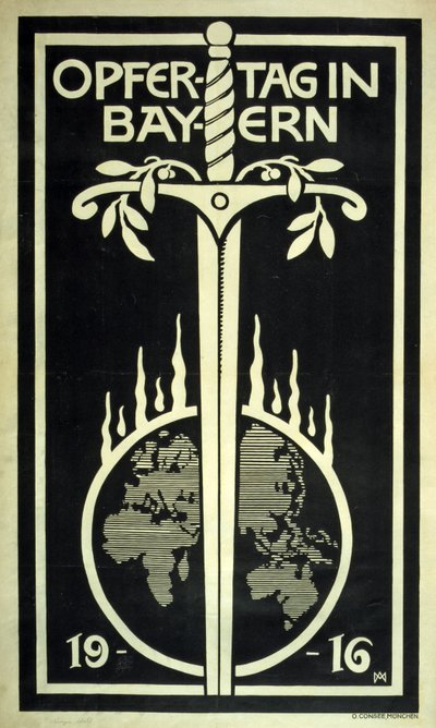 Poster di raccolta fondi tedesco 