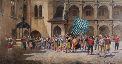 Landsknecht e alfiere da Adolf Pirsch