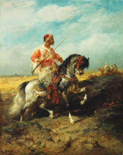Un cavaliere arabo da Adolf Schreyer