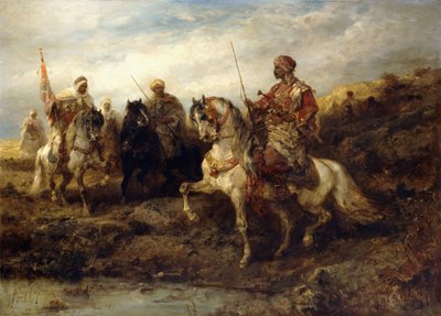 Guerrieri Arabi a Cavallo da Adolf Schreyer