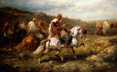 Beduini in viaggio da Adolf Schreyer