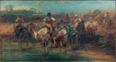 Beduini alla fonte da Adolf Schreyer
