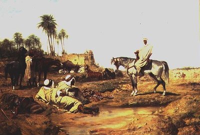 La sosta al pozzo da Adolf Schreyer
