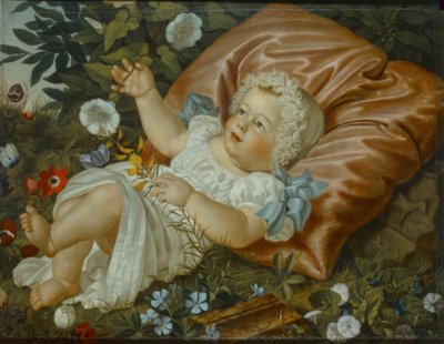 Bambino tra i fiori da Adolf Senff