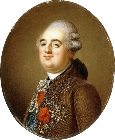 Ritratto del re Luigi XVI di Francia, busto, 1787 da Adolf Ulrich Wertmuller