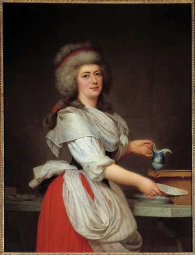 Ritratto di Madame Aughie, cameriera della Regina di Francia Maria Antonietta da Adolf Ulrich Wertmuller