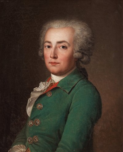 Ritratto di Stanislas Marie Adélaïde, Conte di Clermont-Tonnerre 1757-1792, 1781 da Adolf Ulrich Wertmuller