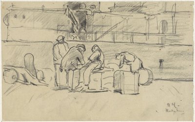 Operai al Molo di Rotterdam da Adolf le Comte
