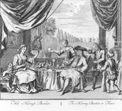 «Il banchetto delle aringhe» (n. 13 della serie sulla pesca delle aringhe) da Adolf van der Laan