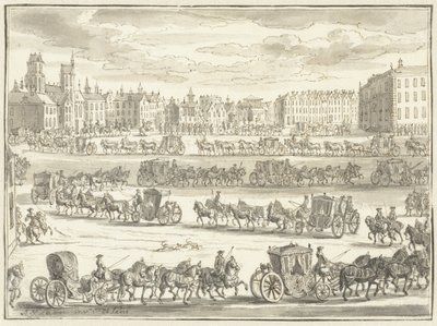 Ingresso di Cornelis Hop come ambasciatore a Parigi, 23 giugno 1719 da Adolf van der Laan