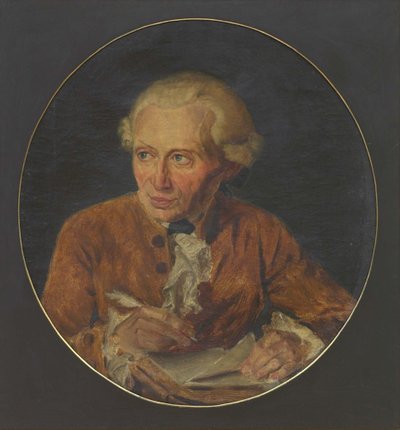 Ritratto di Immanuel Kant 1724-1804, inizio XIX secolo da Adolf von Heydeck