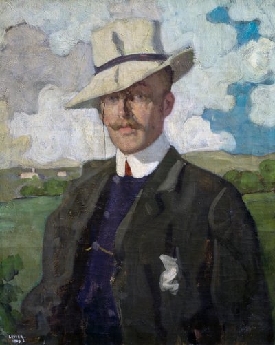 Ritratto del compositore francese Emile Desportes da Adolfo Levier
