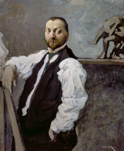 Ritratto dello scultore Alfonso Canciani da Adolfo Levier