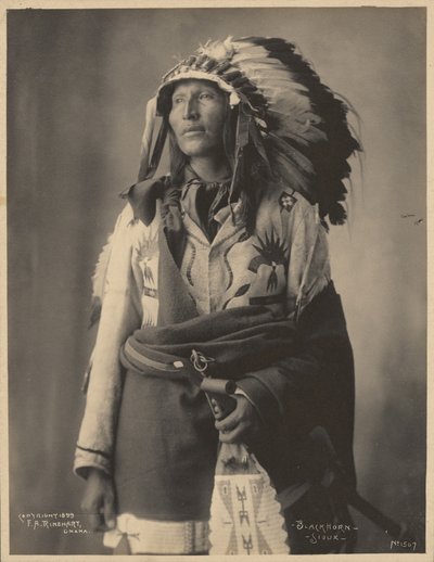 Blackhorn, Sioux da Adolph F. Muhr