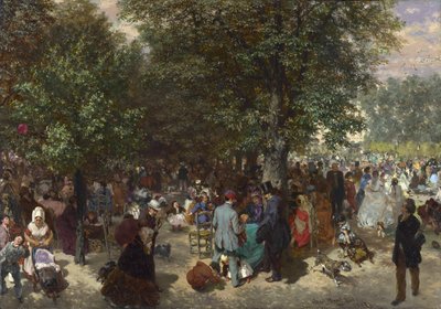 Pomeriggio nei Giardini delle Tuileries da Adolph Menzel