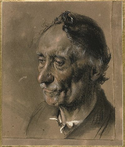 Testa di un Vecchio da Adolph Menzel