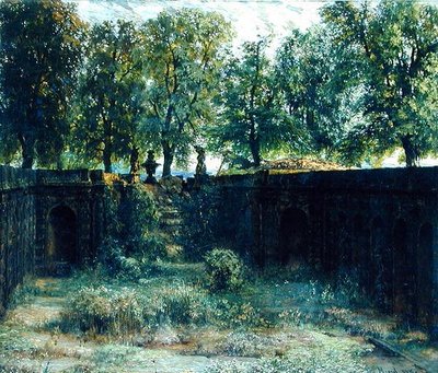 Ninfeo nello Zwinger a Dresda, 1850 da Adolph Menzel
