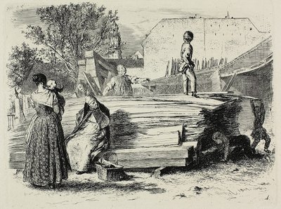 Tavola quattro, da Radierversuche da Adolph Menzel