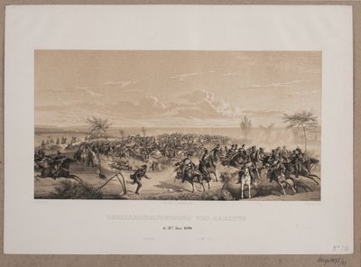 La battaglia di cavalleria ad Aarhus da Johan Adolph Kittendorff