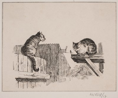I due gatti da Johan Adolph Kittendorff