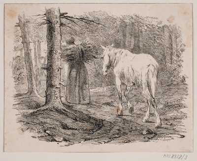 La donna e il cavallo da Johan Adolph Kittendorff