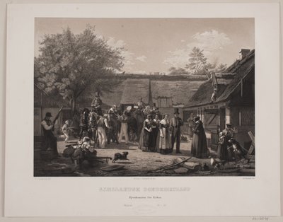 Matrimonio contadino della Selandia da Johan Adolph Kittendorff