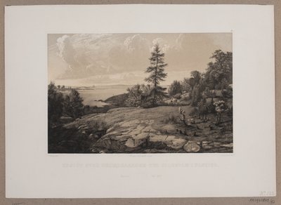 Vista su Skjærgården presso Elleholm a Blekinge da Johan Adolph Kittendorff