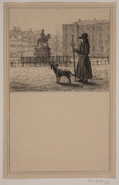 Il guardiano. N. 24 in Chr. Winther e M. Rørbye, "25 Billeder for små børn" da Johan Adolph Kittendorff