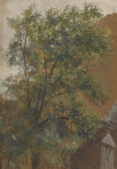 Vista dalla finestra del suo studio in Marienstraße 22 da Adolph Menzel