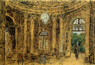 Concerto a Sanssouci, Studio, 1850s da Adolph Menzel