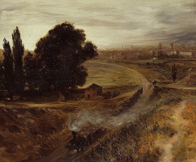 La ferrovia Berlino-Potsdam da Adolph Menzel