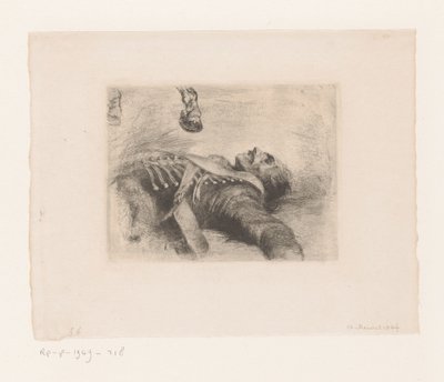 Ussaro morto da Adolph Menzel