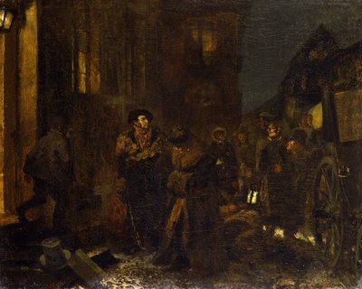 Una sosta durante il viaggio da Adolph Menzel