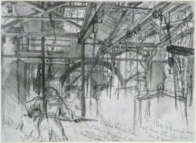 Capo della laminatoio di Königshütte. Studio su “Il laminatoio del ferro. I ciclopi moderni” da Adolph Menzel
