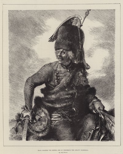 Hans Joachim von Zieten, uno dei marescialli di Federico il Grande da Adolph Menzel