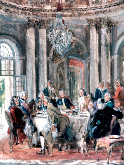 Riunione alla villa, 1849 da Adolph Menzel