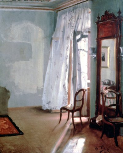 Stanza con balcone, 1845 da Adolph Menzel