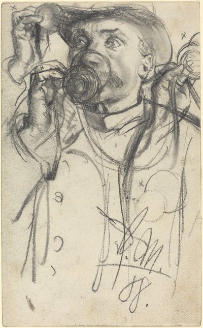 Studi di un Uomo che Beve da Adolph Menzel