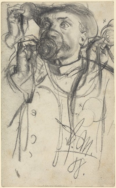 Studi su un uomo che beve da Adolph Menzel