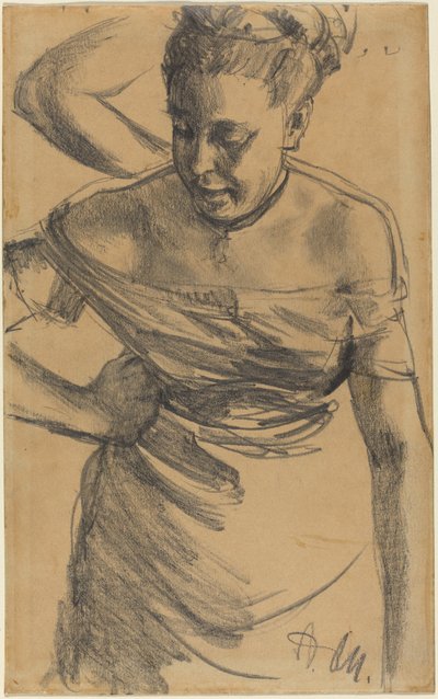 Studio di una donna da Adolph Menzel