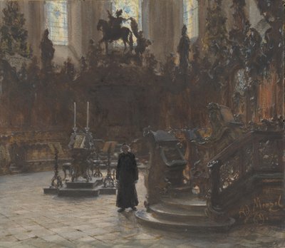 I cori nel Duomo di Magonza da Adolph Menzel