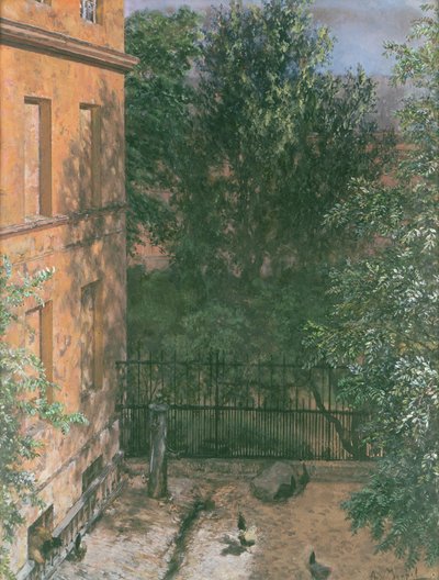 Veduta di un piccolo cortile da Adolph Menzel