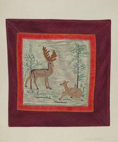 Coperta applicata (dettaglio), c. 1941 da Adolph Opstad