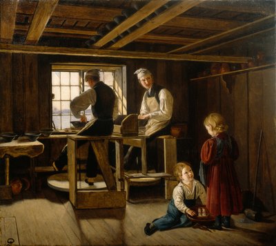 Un laboratorio di ceramica da Adolph Tidemand